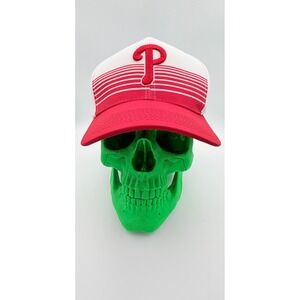 Philadelphia Phillies Hat Red White Striped RPET Recycled Snapback PGW Logo Cap